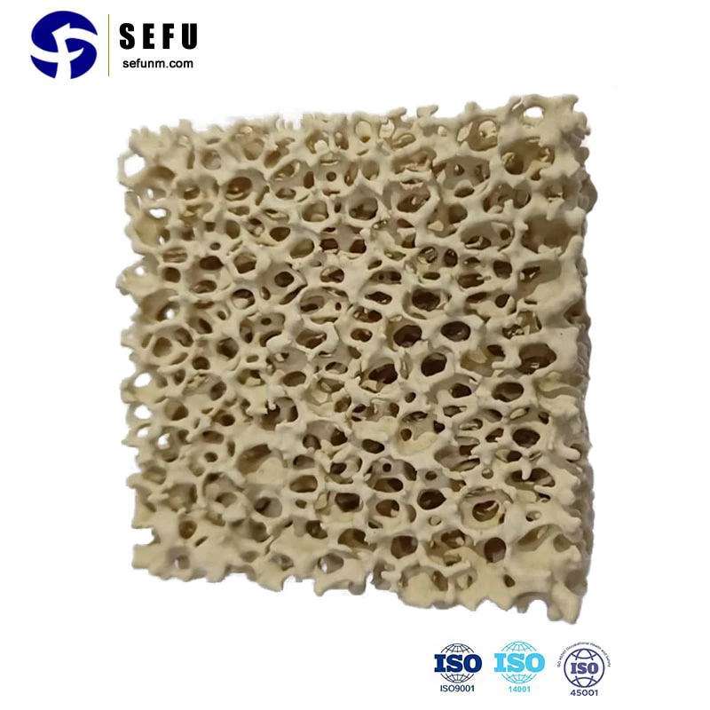 Porous Magnesia / MGO / Magnesium Oxide Molten Metal Ceramic Foam Filter