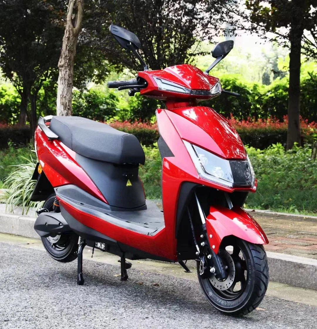 Doble rueda de aluminio ampliado motocicleta eléctrica Quitar la batería Seguridad Luz trasera 800W Nuevo diseño de scooter eléctrico de motor mini