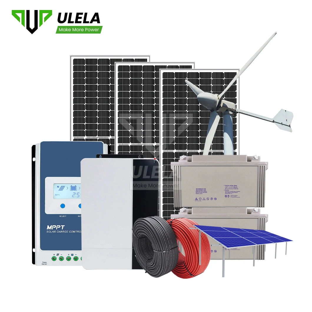 Ulela 1000 Vatios generador solar Solar el sistema de alta calidad de fabricación de 5kw fuera de la Red China híbrido 5kw fuera de la red Híbrida solar y eólica Sistema Inversor