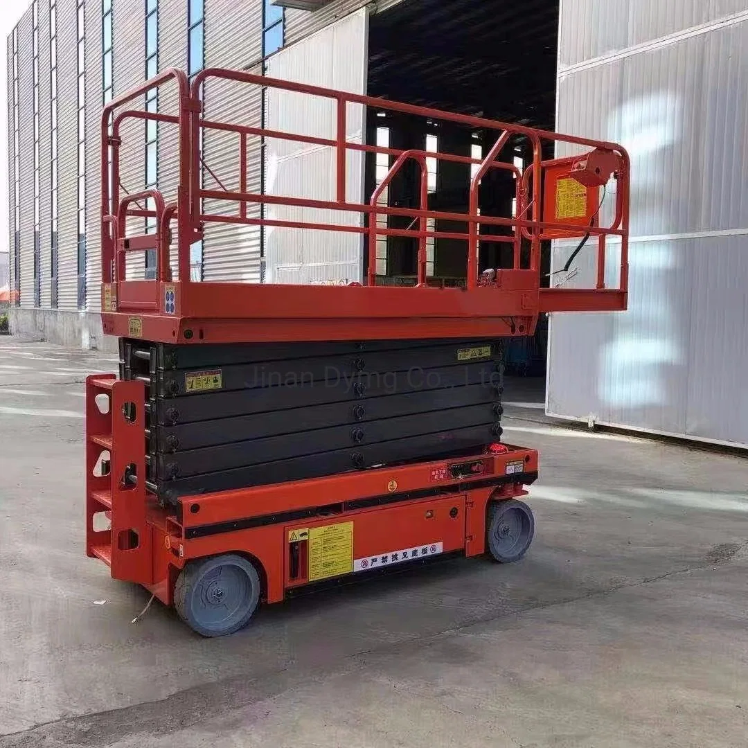 Dymg Full-Automatic Elevator Hydraulic Self-Propelled Scissor Type Lifting Platform