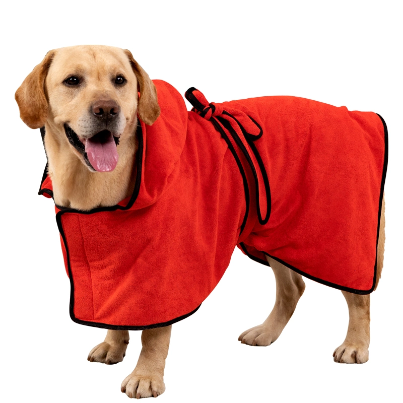 Pet Bathrobe Quick Drying Cleaning Dog Water Absorbing Drying for Dogs