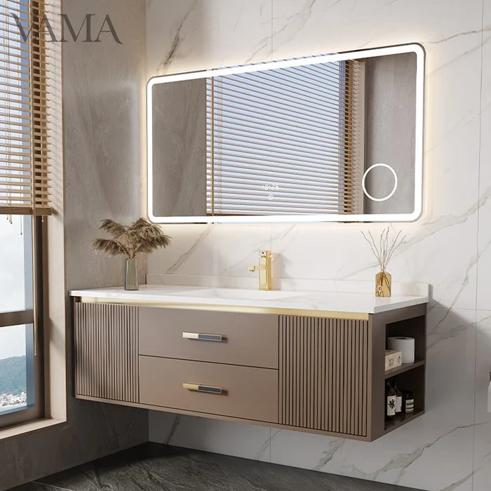 Vama Custerized Waschraum Design Modern Wc Badezimmer Eitelkeit Kabinett Wand Wasserfest Montiert