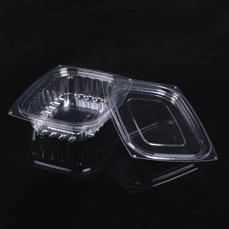 Conteneur en plastique transparent à usage unique personnalisé Salade de fruits Boîte d'emballage alimentaire