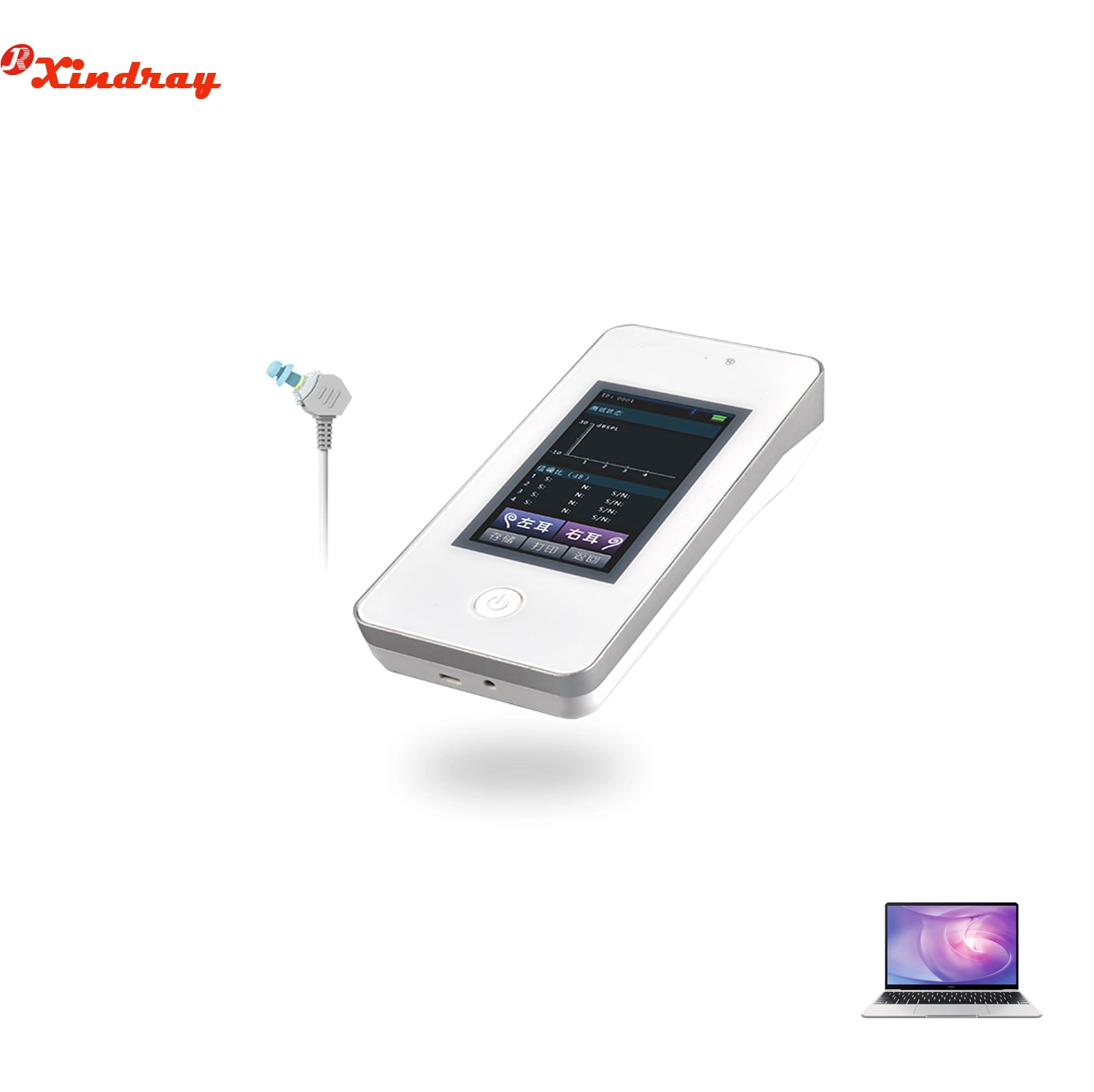 Hospital Medical Equipment Newborn Portable Dpoae and Teoae Infant Oae Hearing Screener