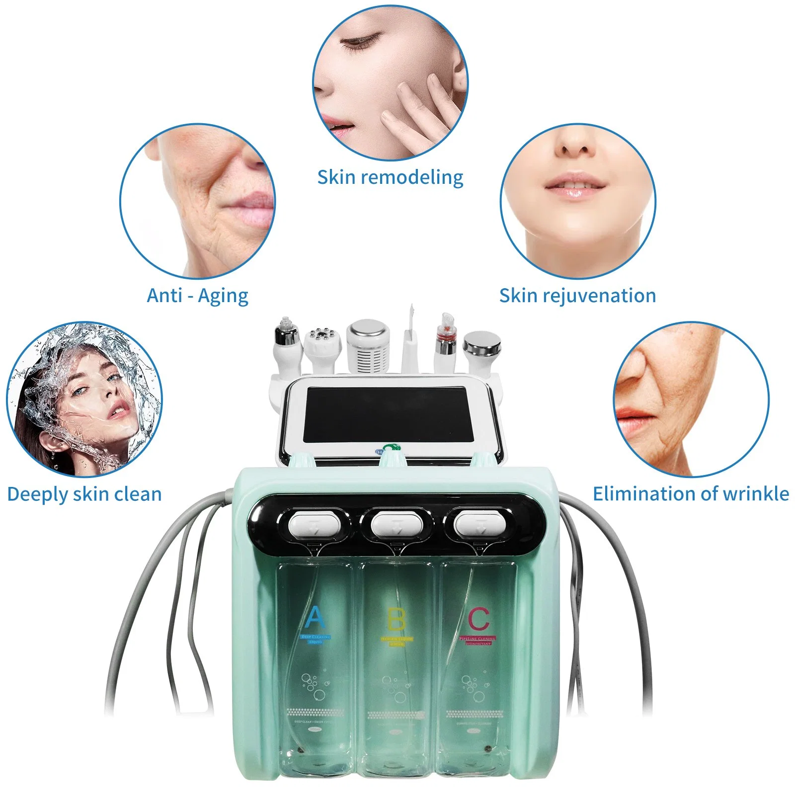 Skin Deep Cleaning Ance Removal Aqua Peeling Dermabrasion Hydro Facial Machine