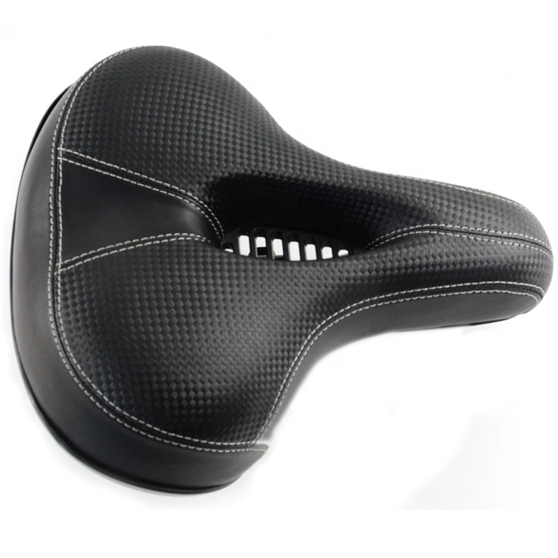 Outdoor Soft Wide Bicycle Saddle PU Leather Comfort Mountain Bike Seat for Cycling