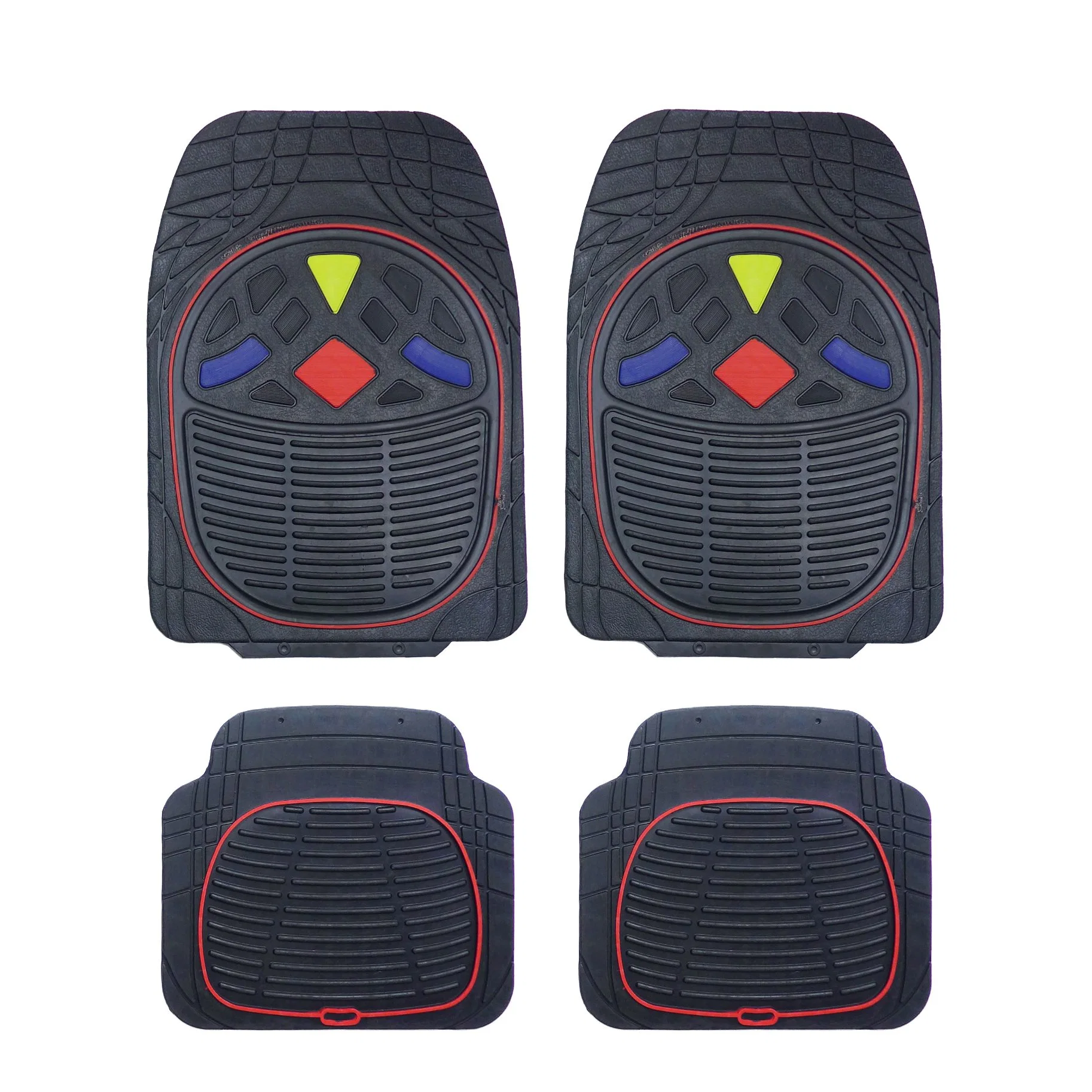 Quality Universal Size Non Slip Rubber Car Mats 4PCS Set