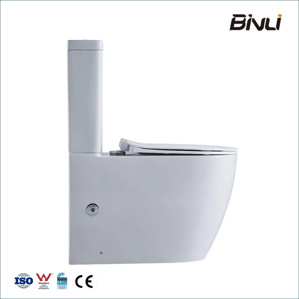 OEM Sanitary Ware Ceramic Water Closet Two Piece Chinese P Trap Toilet