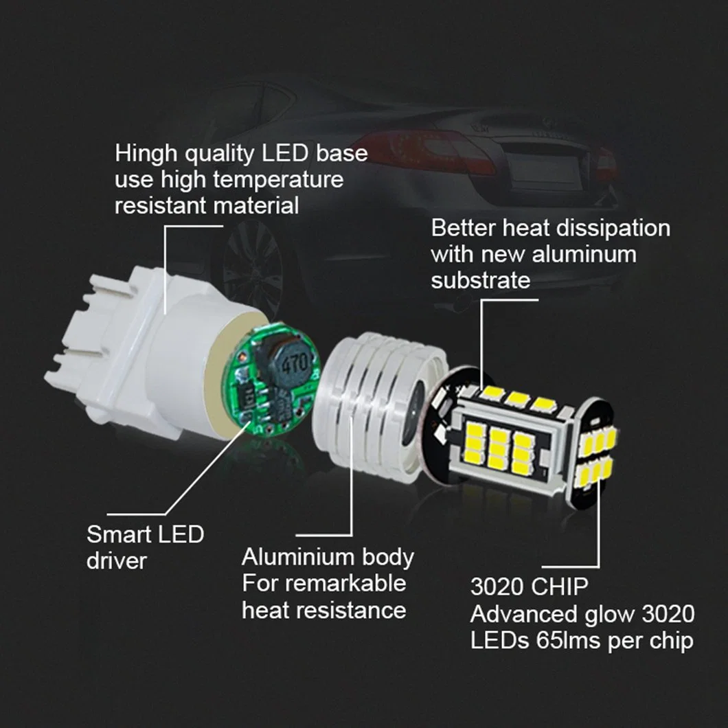 Gview V30 Amber/White/Red 12-18V 1156/1157/3156/3157/7440/7443/BA15S/P21W/BAU15S signal for car 1157 Auto Light 3156 led OEM