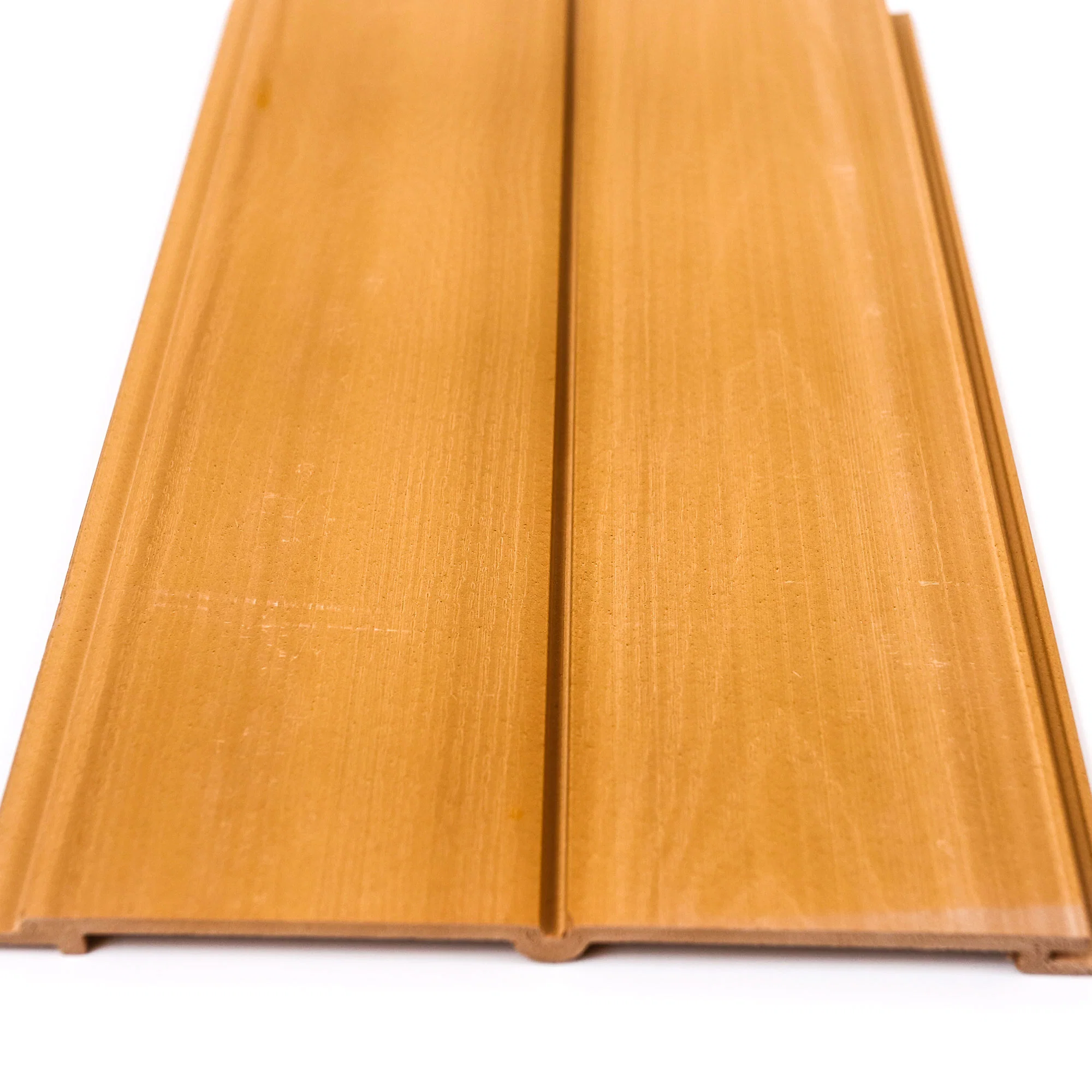 Beautiful Double 75mm Wood Composite Integrated WPC V Wainscot Board Wall Panelling for Hot Sale