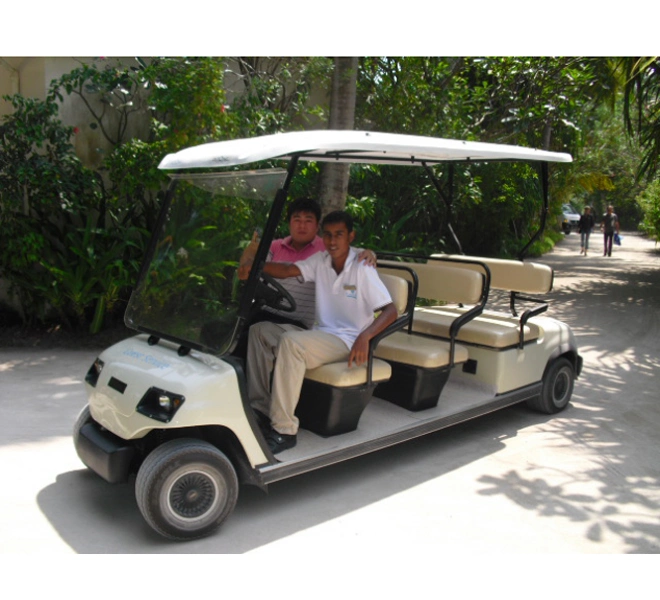 CE Approved Antique Electric Golf Cart 8 Seats Electric Sightseeing Car