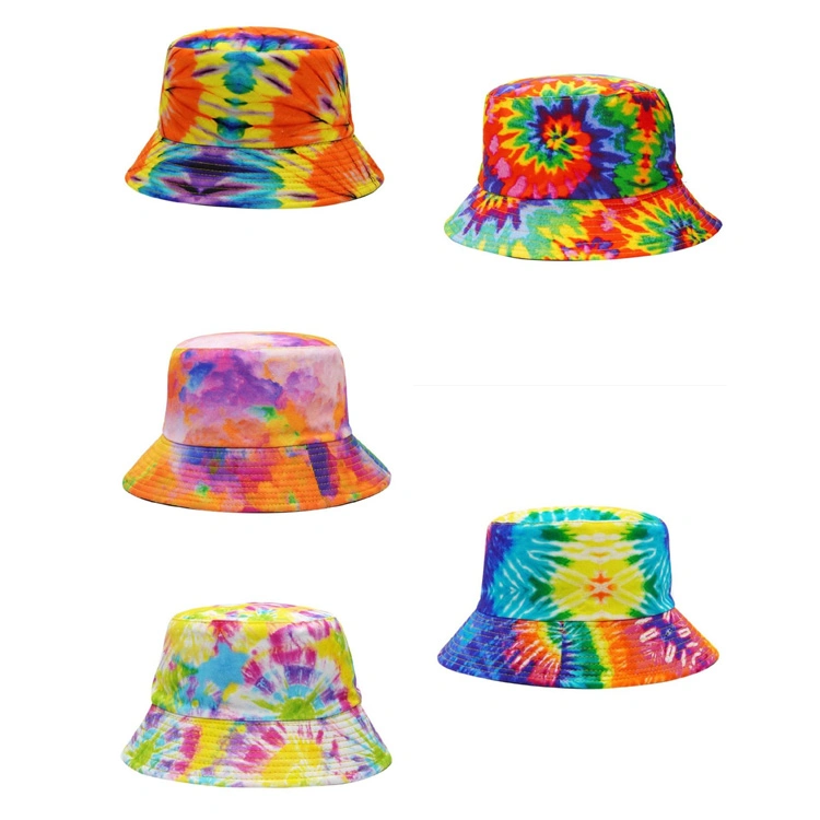 Prix d'usine Logo personnalisé tie dye Fashion tie dye godet Cap Hat