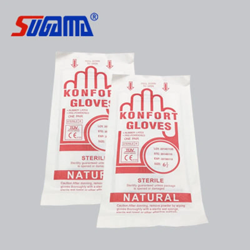 Medical Natural Latex Surgical Hand Gloves