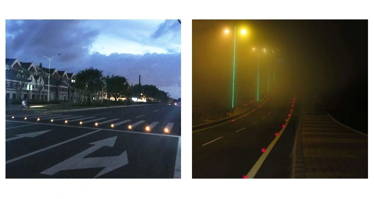 High Reflectivity Traffic Safety Equipment Flashing Cable Type Embedded Road Stud for Safety on Road