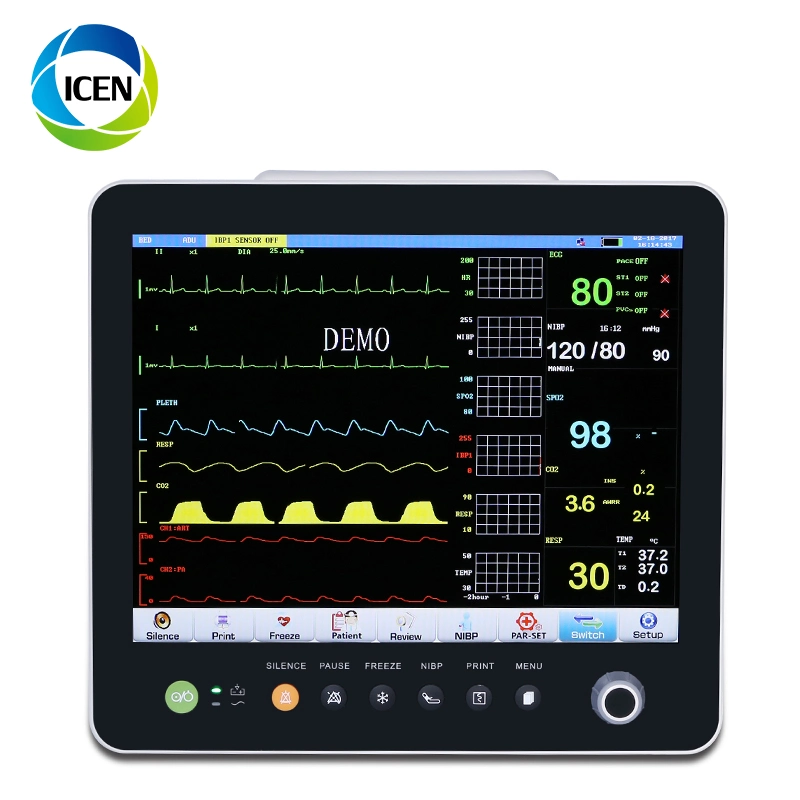 in-C006-1 Cheap Medical ECG Handheld Patient Monitoring System Patient Monitor for Hospital ICU