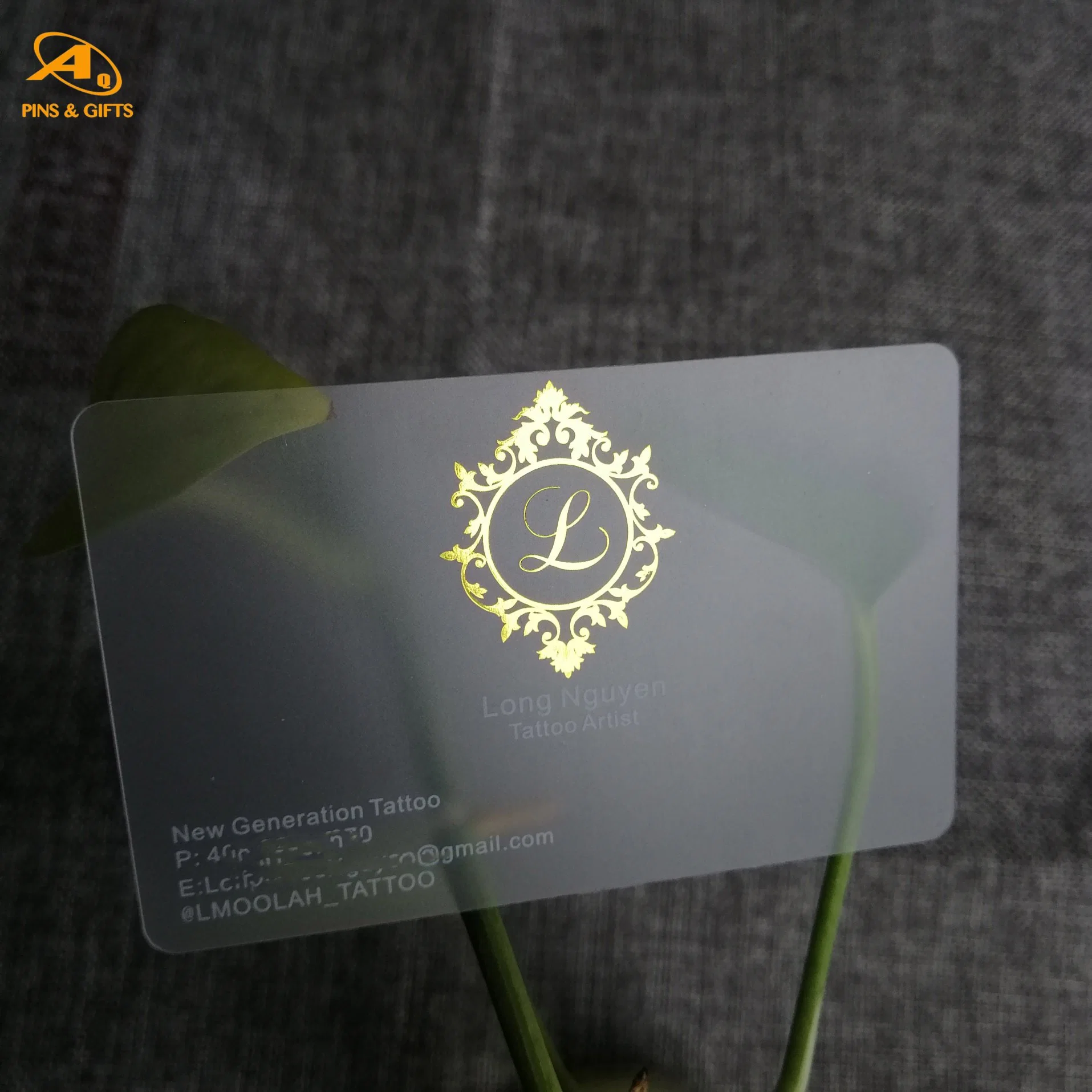 Aço inoxidável adesão Loyalty Gofragem Mango Card adesão VIP Hotel Key PVC Cartão de plástico