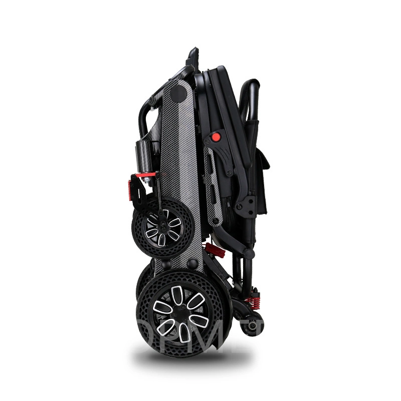 Magnalium Chair Frame Electric Wheelchair with Double Brushless Motor and Lithium Battery