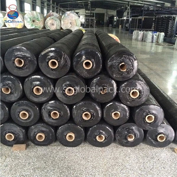 China Wholesale/Supplier High quality/High cost performance 6*300 Black PP Woven Weed Mat Ground Cover