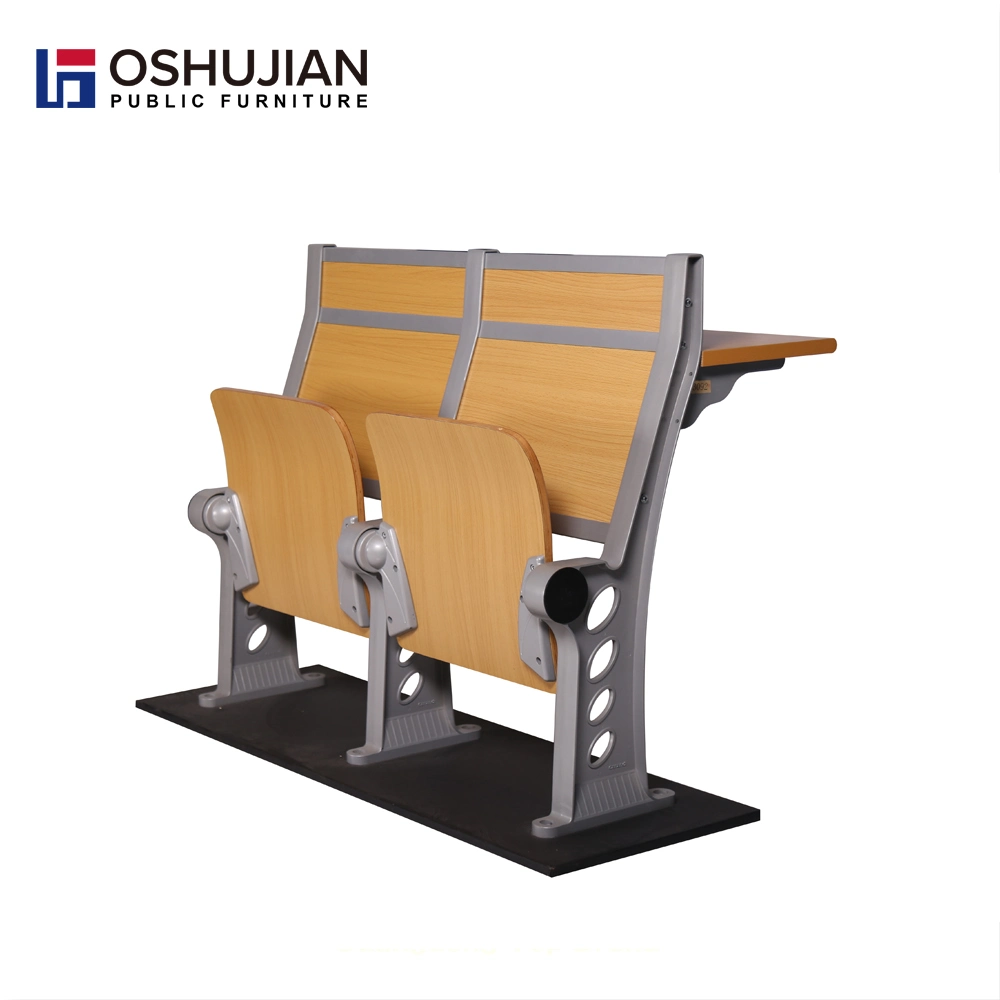 New Design Price Custom University Lecture Hall Wooden Steel School Training Seating Furniture Chair Set School Table Chair Conference Chair