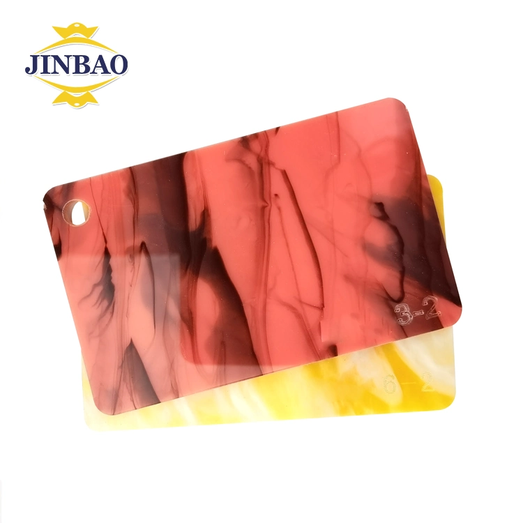 Jinbao Marble Effect PMMA Board Pattern Acrylic Plastic 2000X3000mm Transparent Perspex Panels for Sale