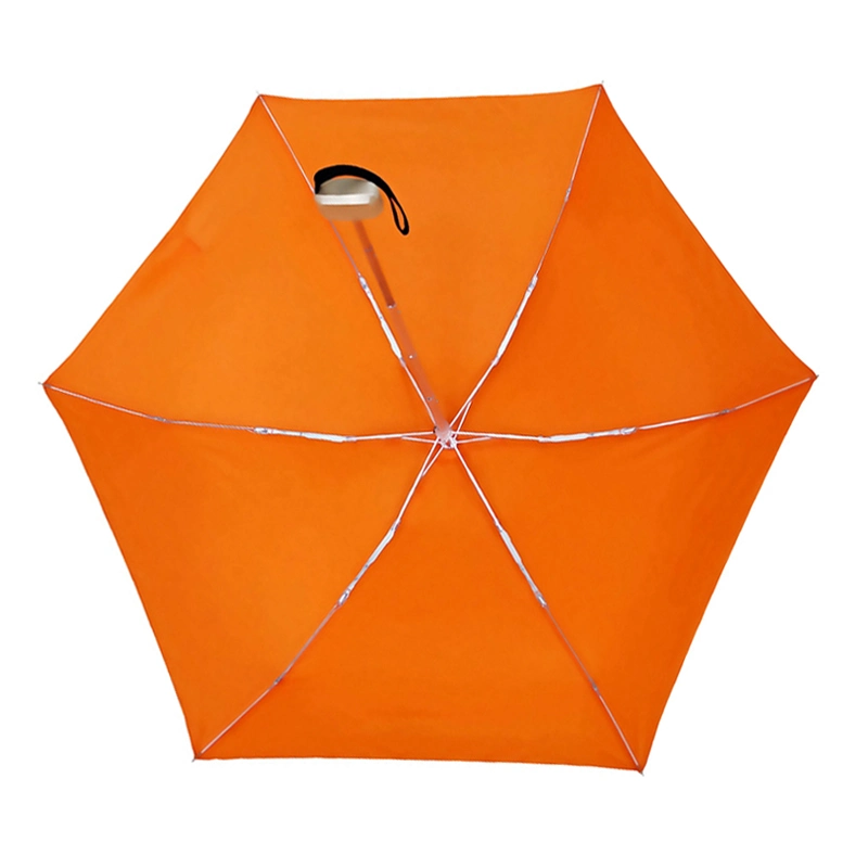 Cadre de 5 pouces 6 nervures à ouverture manuelle et coupe-vent personnalisable 19 Parapluie de pluie pliable, petite poche/fourre-tout