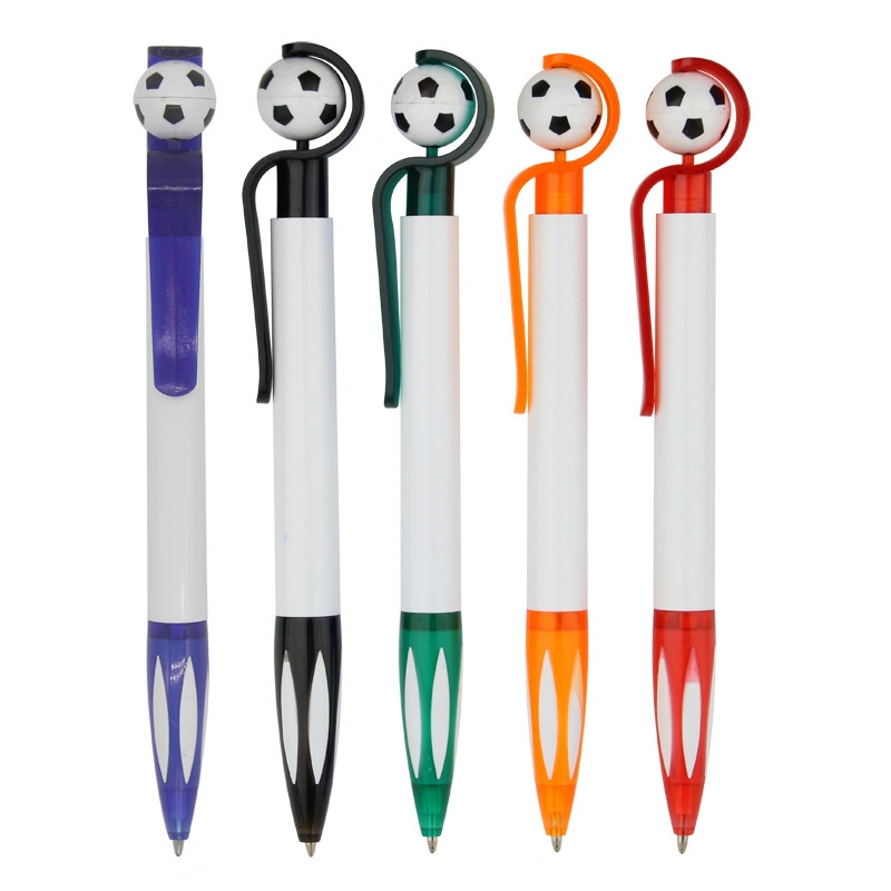 Cartoon Plastic Press Ball-Point Pen Publicidad Office Pen puede imprimir Logotipo