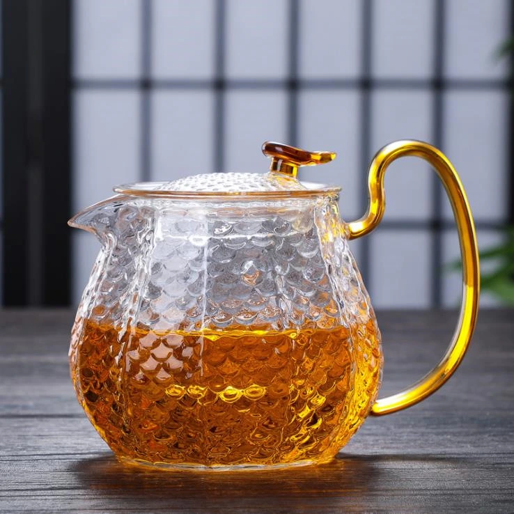 Chinese Style Creative Tea Set Tea Glassware Teapot Flower Tea Kettle Hot Water Glass Bottle