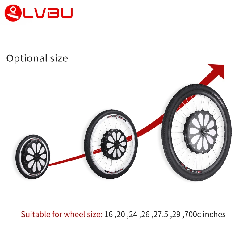 2022 New 36V 48V 250W 350W 500W Lvbu Bx30d Ebike E Bike Electric Bicycle Hub Motor Wheel Conversion Kit with Optional Battery for 16-29 Inch 700c Wheel