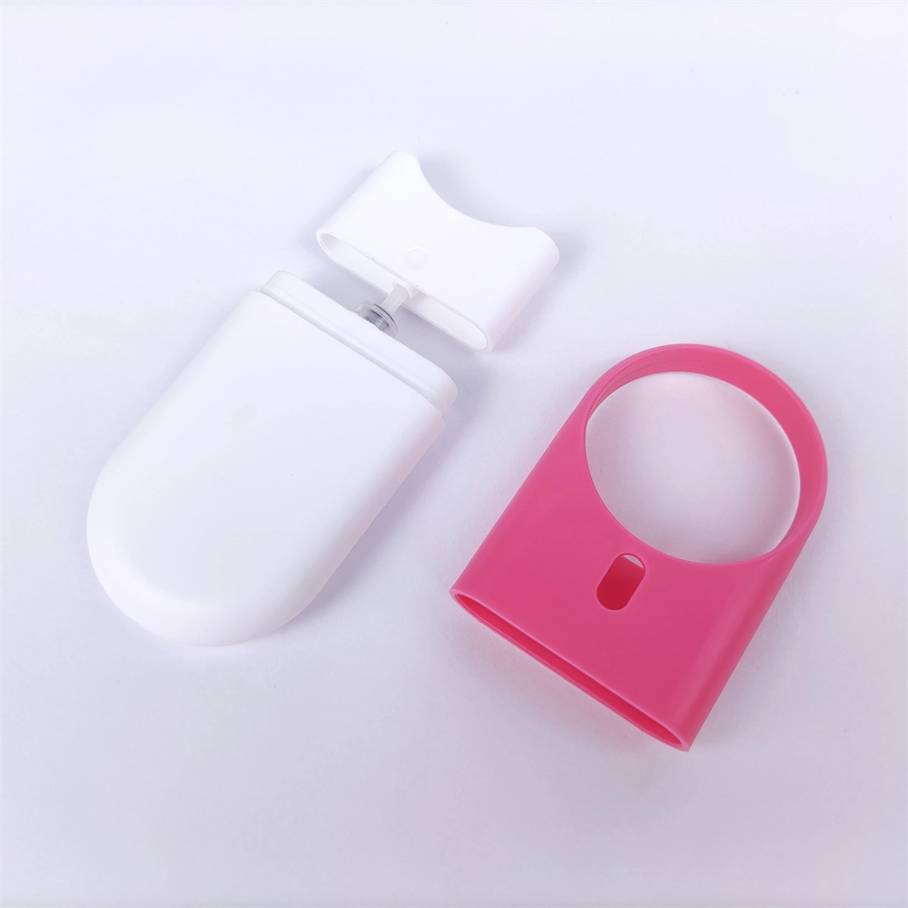 10ml Kinpack Portable Plastic Textured Hand Grips Non Slip Round Credit Card Spray Pump Bottle Card Sprayer Bottle