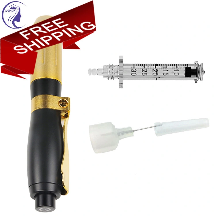 Libre de l'or d'injection de haute qualité de l'aiguille seringue de gel de l'ampoule Hyaluron stylo l'acide hyaluronique