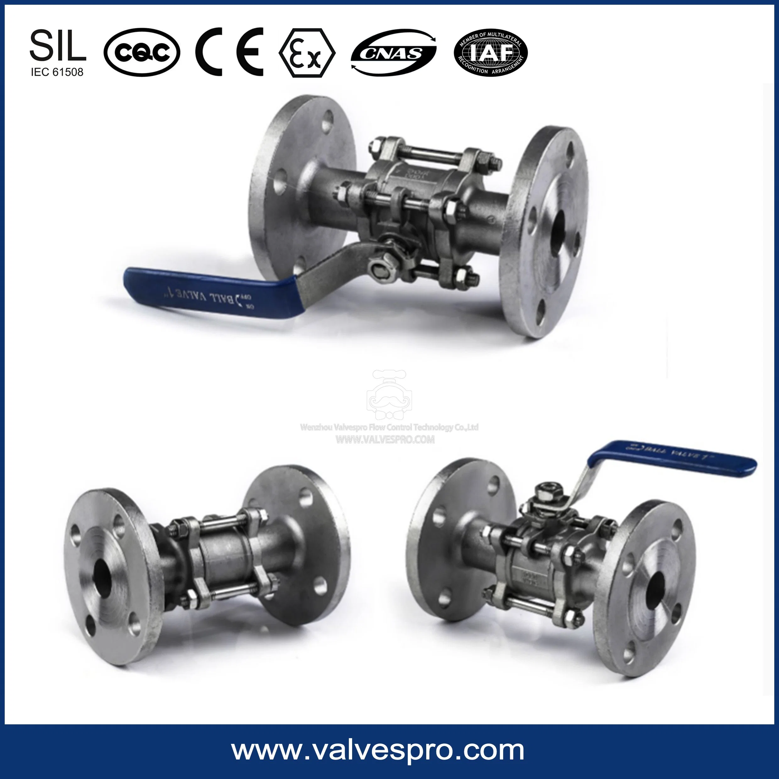 3PC Flange Ball Valve with Mounting Pad API Ball Valve