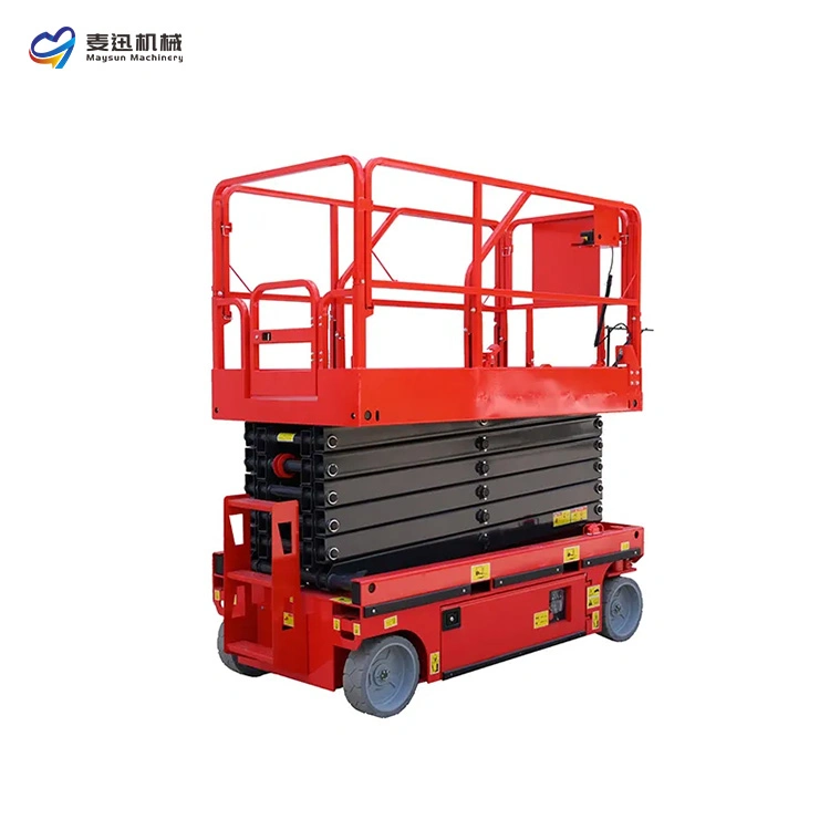 6m 9m Electric Motor Move Lift Hydraulic Scissor Lift Platform Lifting Tools