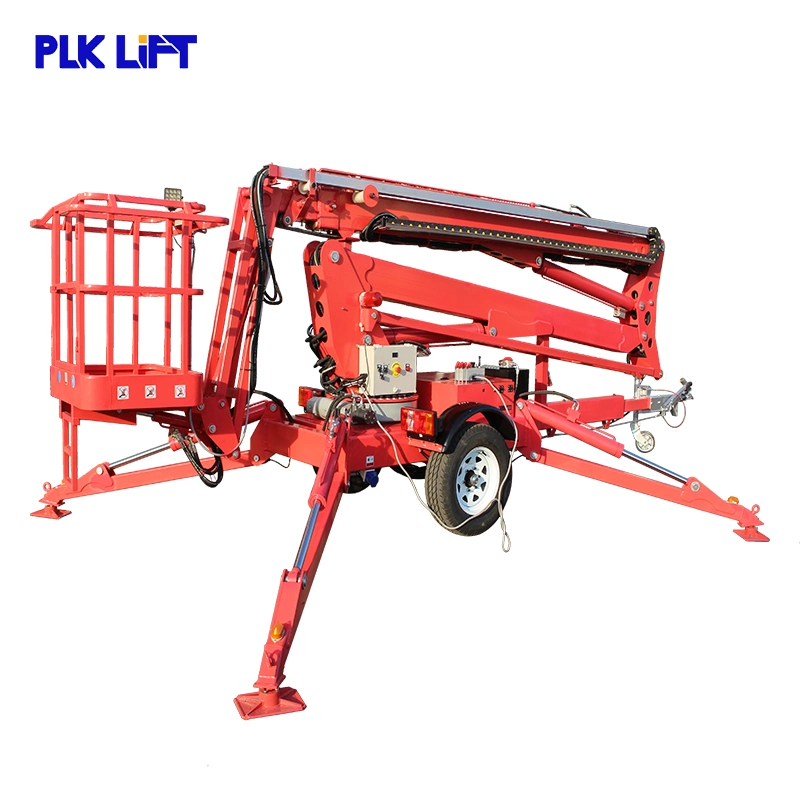 18m Hydraulic Boom Lift Cherry Picker Small Lifting Machine