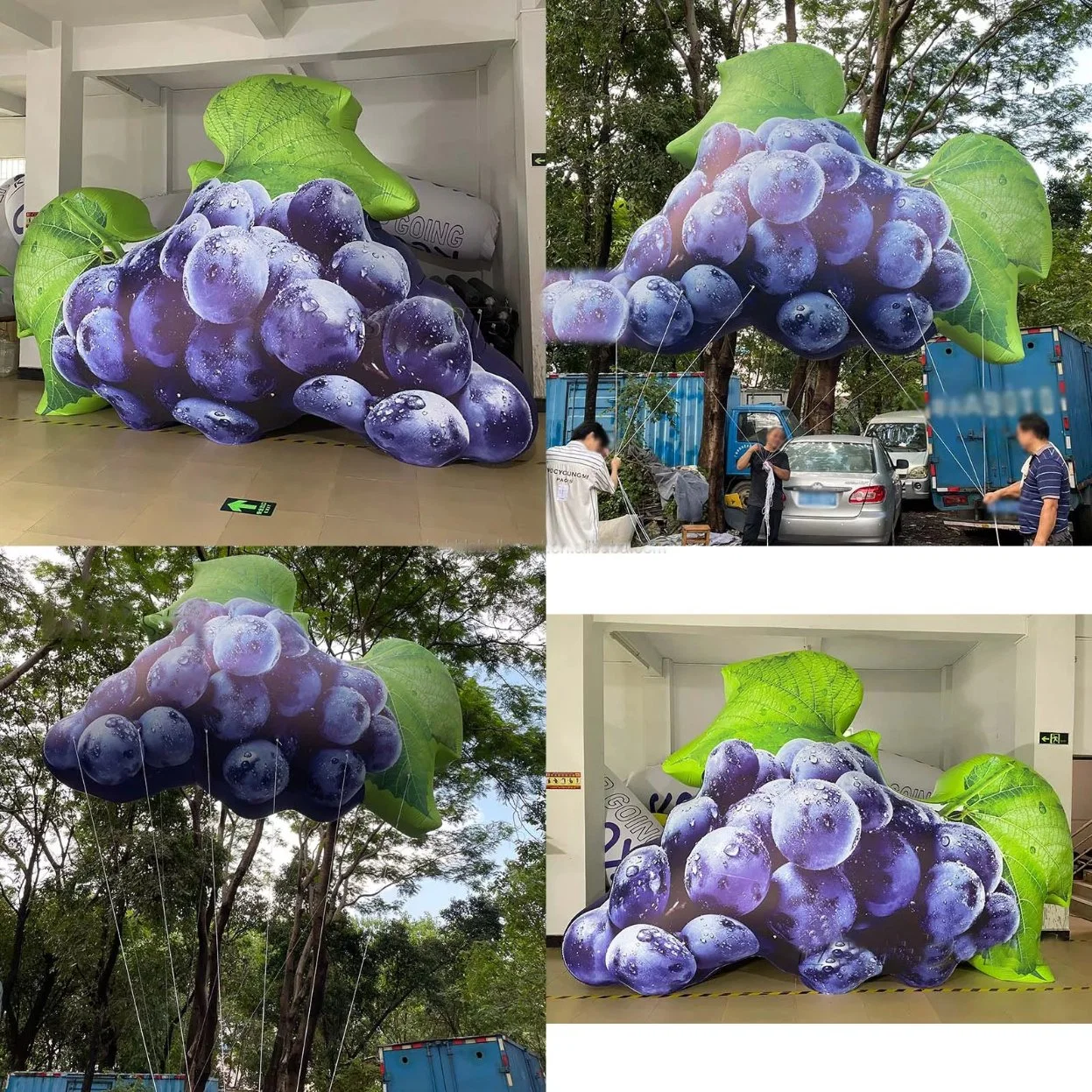 Boyi Giant Event promotion Publicité gonflable ballons d'hélium à l'épreuve Grape B67 gonflable