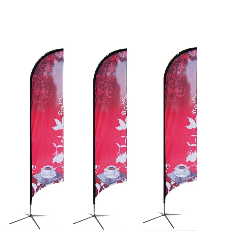 Exhibition Trade Show Beach Banner Display Custom Feather Flag Advertising
