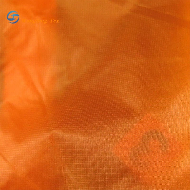 High Density 70d Ripstop Nylon Fabric with PU Coating or Silica Coating for Parachute and Paraglider