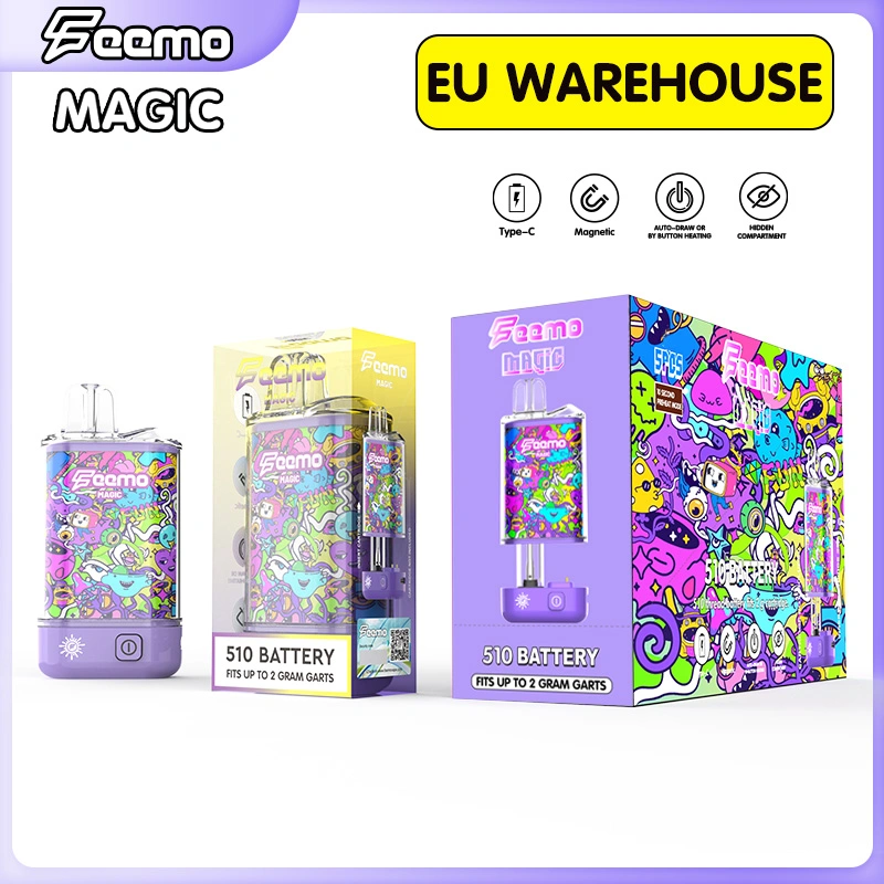 Wholesale/Supplier Vape Pen 510 Thread Vape Feemo Magic E Cigarette Durable Battery Disposable/Chargeable Vaporizer Rechargeable Box