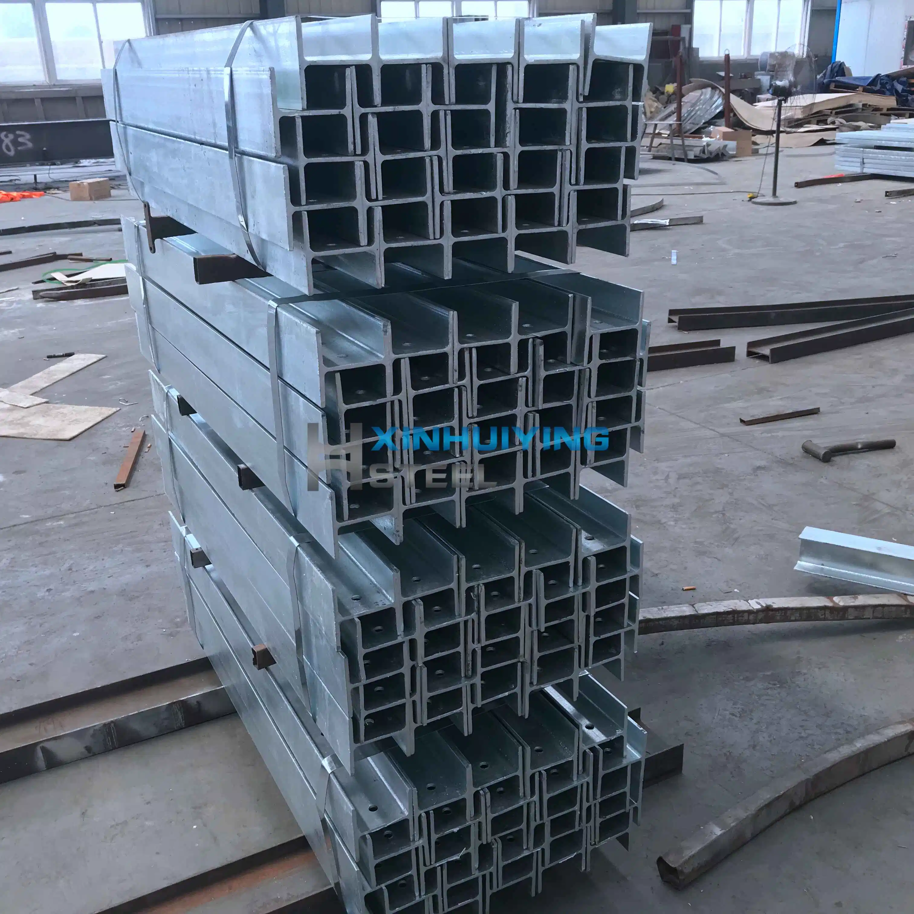 China Fabricante Prefabricados DIP caliente Galvanizado vigas de acero ranurado competitivo Precios de viga H de acero