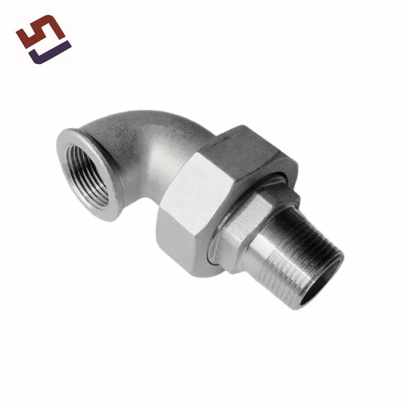 Custom Investment Casting Precision Lost Wax Casting Parts Screwed Stainless Steel Unions Pipe Fittings