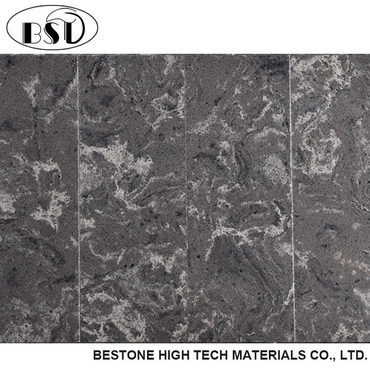 Deep Grey Beautiful Series Artificial Quartz Stone Countertops