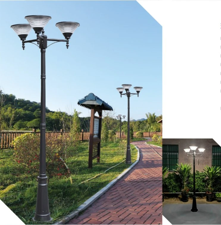 Außenbeleuchtung ETL FCC RoHS Gartenleuchte 60W 100W 150W LED-Post-Top-Licht im Querformat