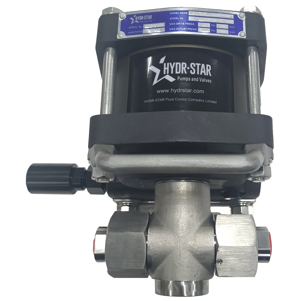 Hydrstar Ahp06-1s-450 1500-4100 Bar High Pressure Air Driven Oil Test Pump for Wellhead Equipment