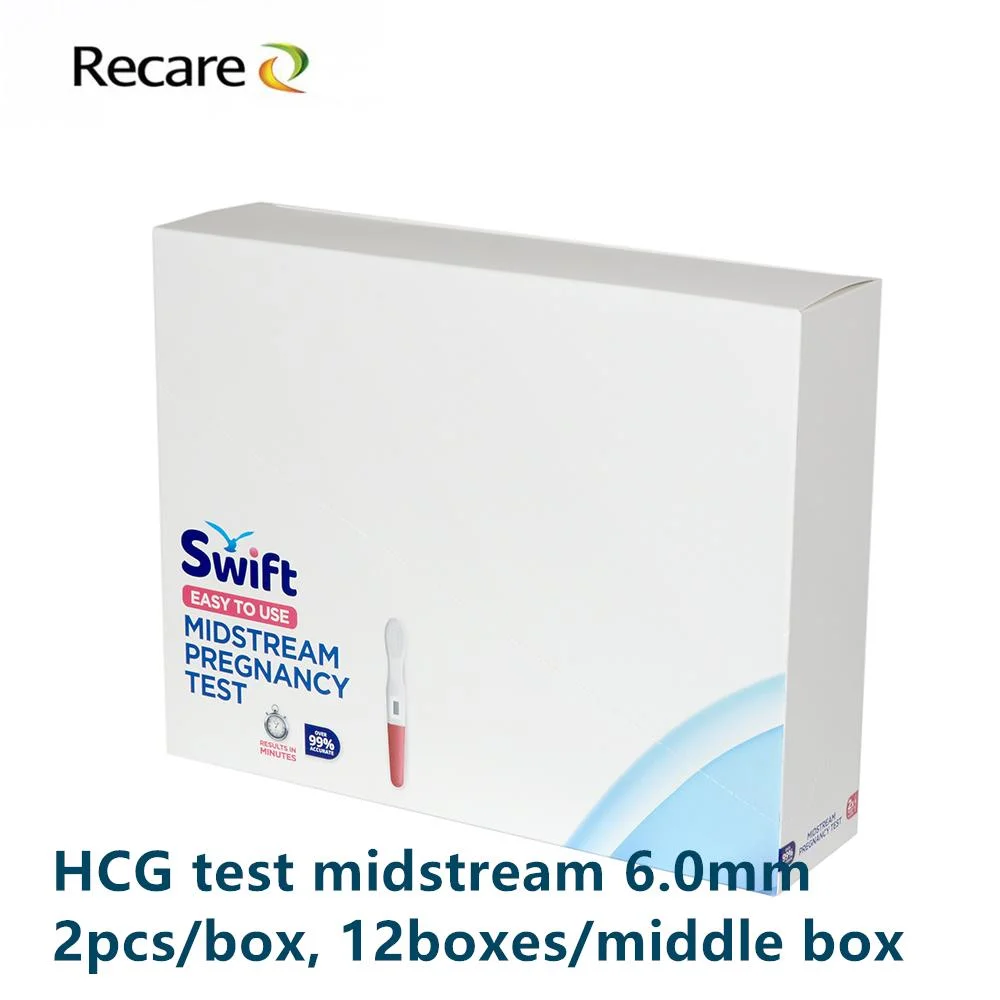 Prueba de embarazo Pen buen precio una muestra gratis fácil de usar HCG Recare prueba Midstream