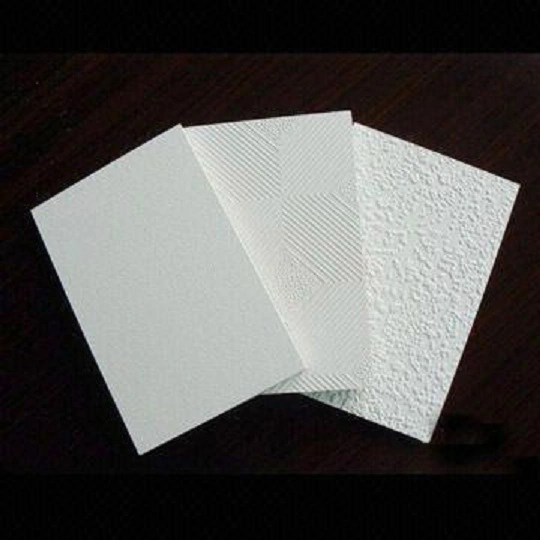 High quality/High cost performance Waterproof PVC Laminated Gypsum Ceiling Tiles 600*600*9.5mm