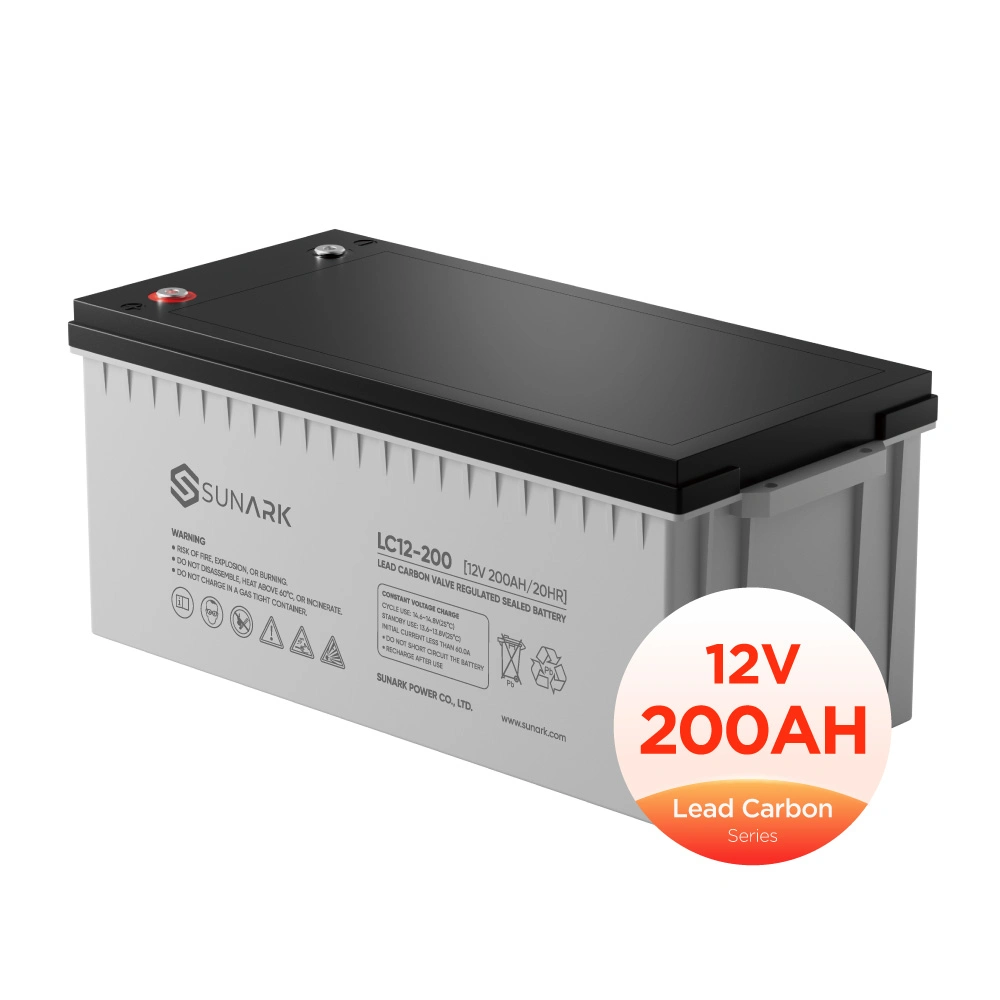 ISO MSDS Sunark Lead Carbon Batteries 12V Exide Battery 200ah 200 Ah Inverter Battery