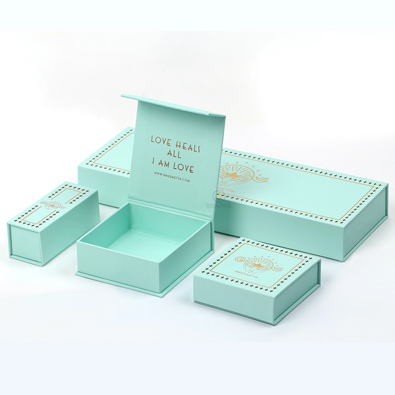 Custom Rigid Cardboard Box Jewelry Cosmetic Packaging Gift Box