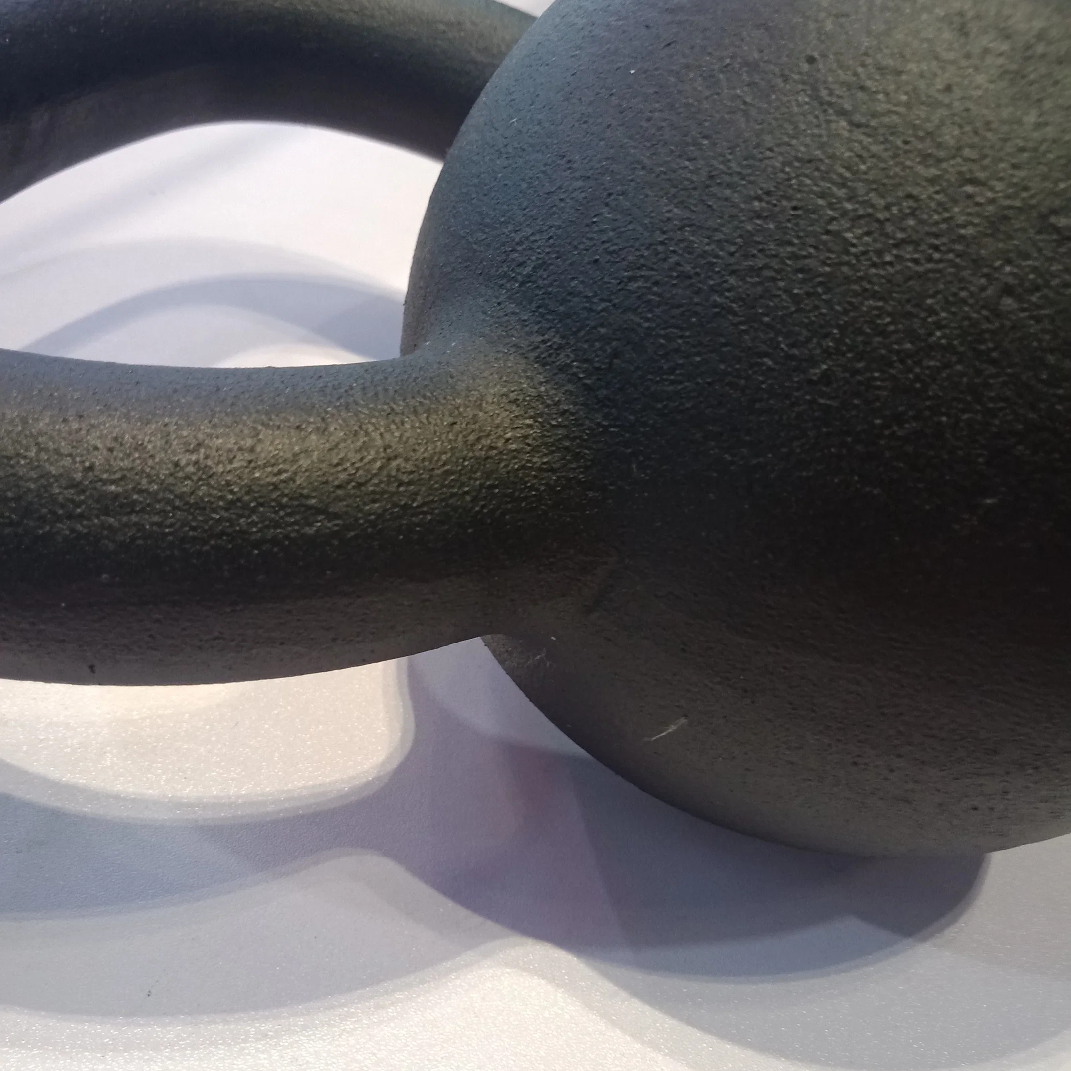 Gym Equipment Matt Black Powered Coated Kettlebell