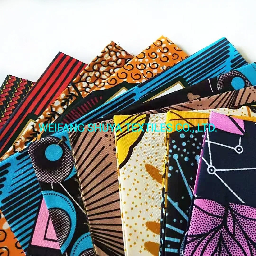 6 Nigerian Batik Party Dress Ankara African Polyester Batik Fabric