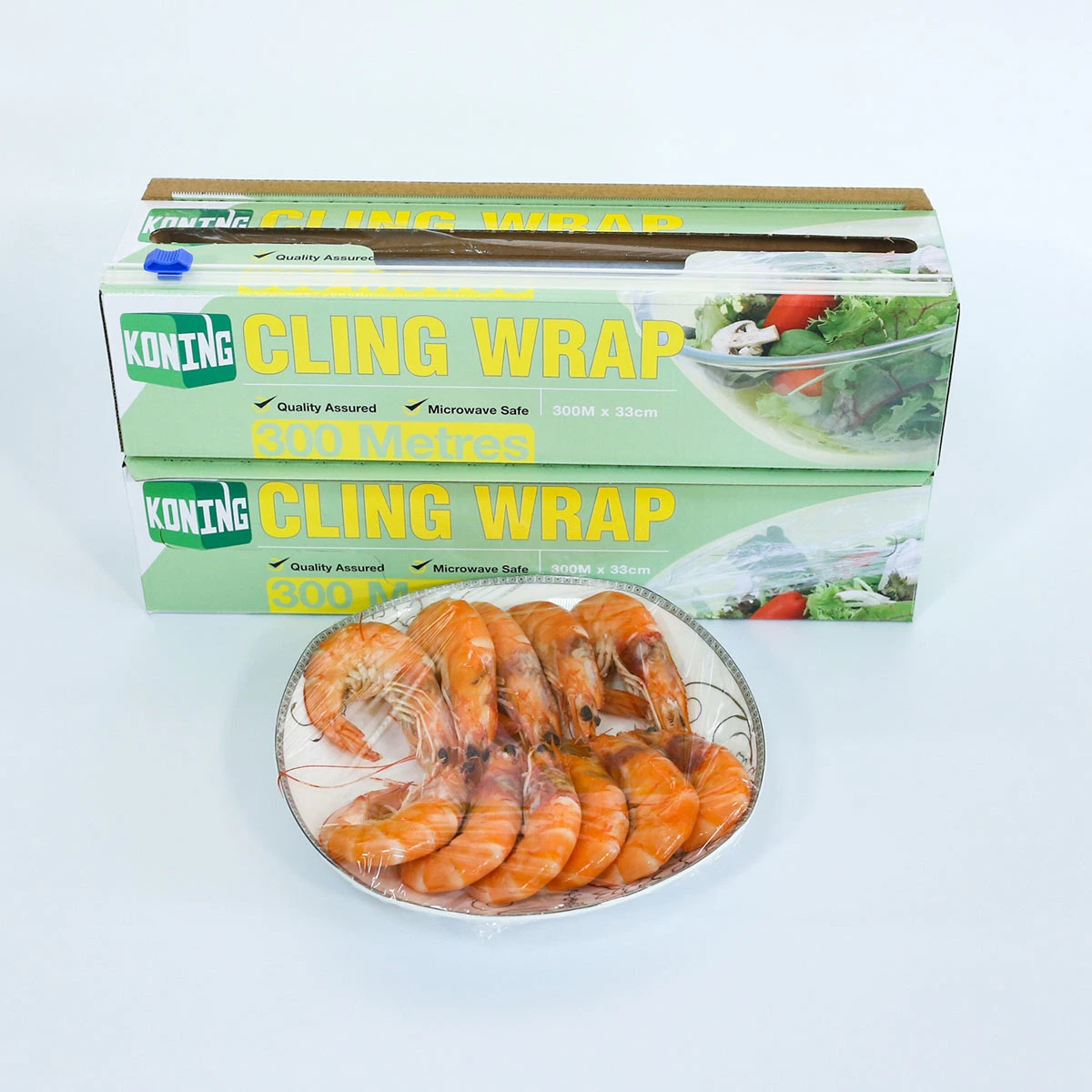 Atacado OEM Embalagem de alimentos extensão PVC Food Cling Wrap Film Rolo Jumbo Food Grade