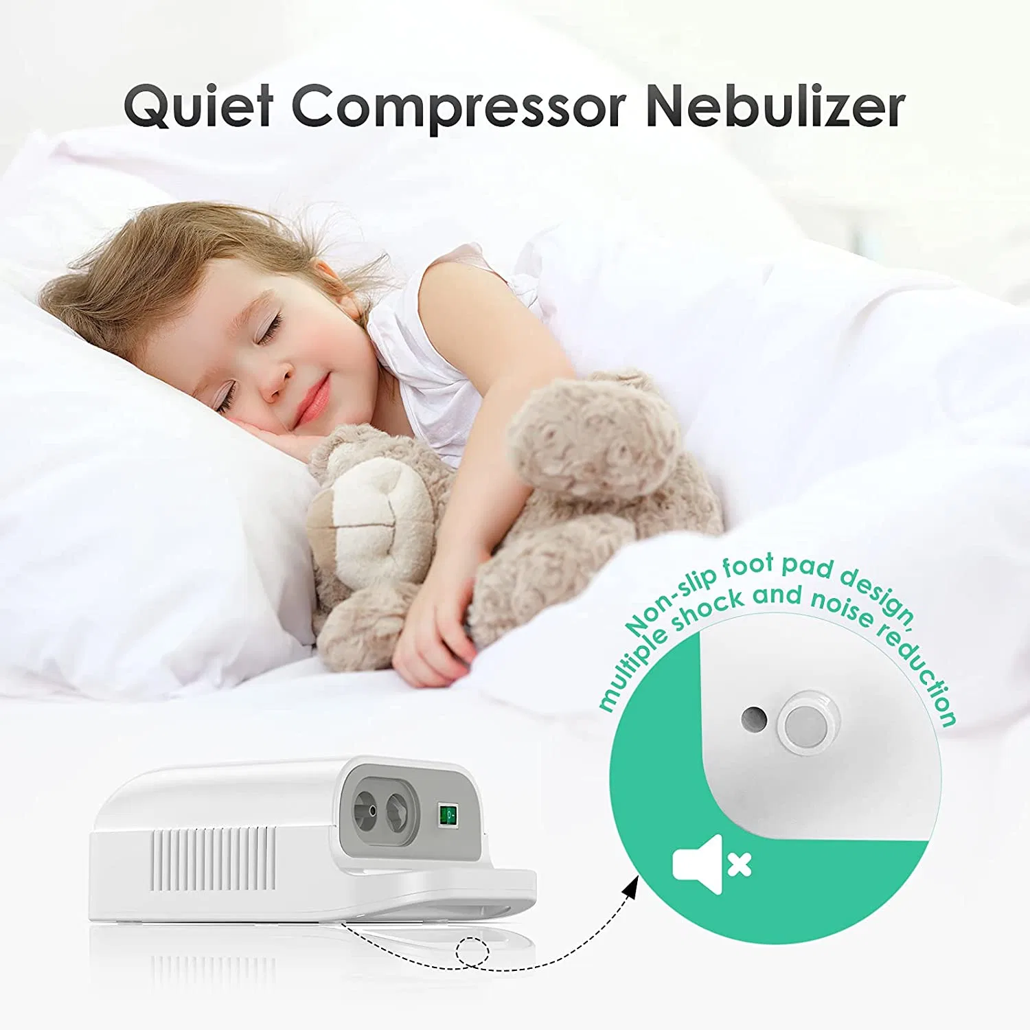 Digital Screen Compressor Nebulizer CE Approved Medical Physical Therapy Compressor Nebulizer